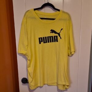 Puma Yellow Short Sleeve Tee